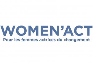 Logo Women act au bleu d'Assopreneur·e