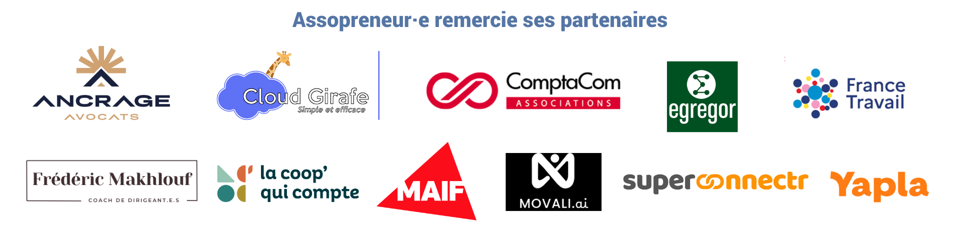 PARTENAIRES 2025 Assopreneur PARTENAIRES 2025 Assopreneur